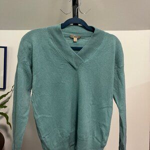Seafoam Cashmere Burberry Sweater